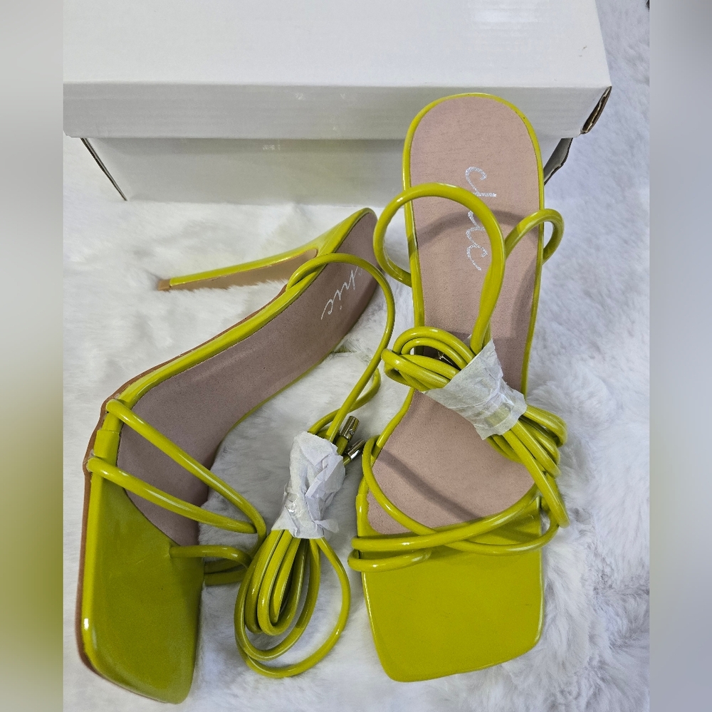 Chic Lime Green Women's Heels